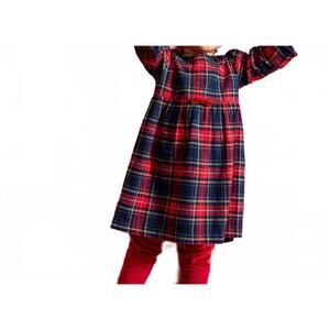 NEW MAGNETIC ME baby flannel dress & legging set in holiday plaid